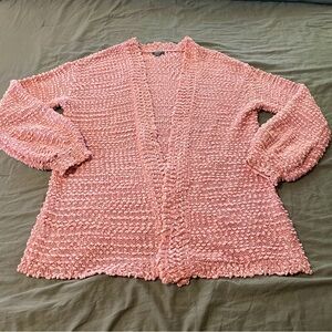 Wild fable pink fuzzy cardigan sz small
